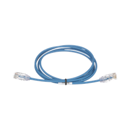 [UTP28SP7BU] Cable de Parcheo TX6, UTP Cat6, Diámetro Reducido (28AWG), Color Azul, 2.13 Metros (7 Pies) | UTP28SP7BU