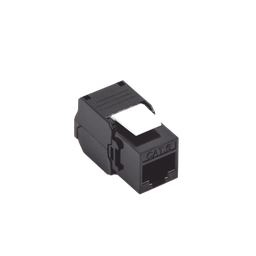 [LP-KJ-6A-TTBK] Módulo Jack Keystone Cat6A (Toolless), con Terminación en Ángulo 180 - Color Negro, Compatible con Faceplate y Patchpanel Linkedpro | LP-KJ-6A-TTBK