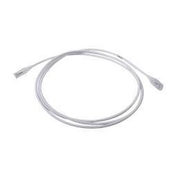 [MC6-07-0228] Patch Cord MC6 Modular Cat6 UTP, CM/LS0H, 2.13 Metros (7 Pies), Color Blanco, Diámetro Reducido (28AWG) | MC6-07-0228