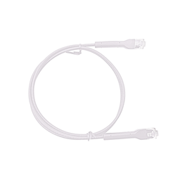 [LP-PSLIM-1WH] Mini Patch Cord Cat6 Ultra Slim 1 Metro (3.28 Pies) Blanco ? Ahorra Espacio sin Organizadores, con Bota Flexible | LP-PSLIM-1WH