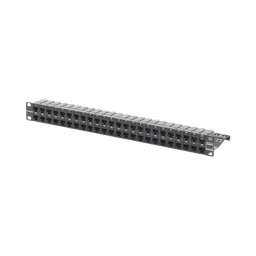 [Z6AS-PNL-U48K] Patch Panel Z-Max de 48 Puertos, Blindado, Precargado con Jacks Categoría 6A, Plano, 1UR | Z6AS-PNL-U48K