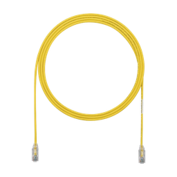 [UTP28SP10YL] Cable de Parcheo TX6, UTP Cat6, Diámetro Reducido (28AWG), Color Amarillo, 3.05 Metros (10 Pies) | UTP28SP10YL