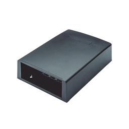[CBXF12BL-AY] Caja de Montaje en Superficie, con Accesorio para Resguardo de Fibra Óptica, para 12 Módulos Mini-Com, Color Negro | CBXF12BL-AY
