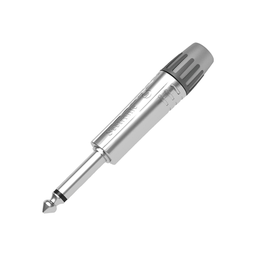 [MP2X] Conector 1/4 | Mono | Carcasa Cromada Perla | Contacto Niquelado | cable OD 4-7 mm | MP2X