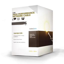 [PRO-CAT-6A] Bobina de Cable U/UTP Cat6A de 305 Metros (1000 Pies), Color Azul, CM, Soporta 10G-BaseT para Transmisión de Frecuencias de Hasta 500MHz, UL | PRO-CAT-6A