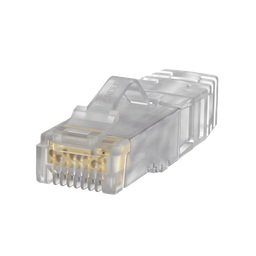 [SP6X88-C] Plug RJ45 Cat6A, Para Cable UTP de Calibre 23-24 AWG, Chapado en Oro de 50 Micras, Paquete de 100 Piezas | SP6X88-C