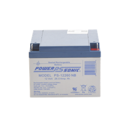 [PS-12260-NB] Batería 12V, 26AH, Para Respaldo, Tecnologías AGM/VRLA, 5 Años Vida Útil, Terminales NB, Reconocida UL | PS-12260-NB