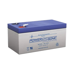 [PS-1230-F1] Batería 12V, 3.4AH, Para Respaldo, Tecnologías AGM/VRLA, 5 Años Vida Útil, Terminales F1, Reconocida UL | PS-1230-F1