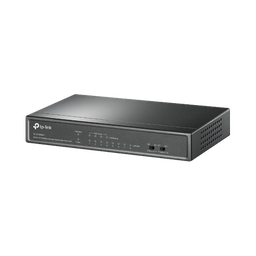 [TLSF1008LP] Switch PoE No Administrable de Escritorio / 8 puertos 10/100 Mbps / 4 puertos PoE af / Presupuesto 41 W / Modo extensor PoE hasta 250 metros / Calidad video prioritaria | TLSF1008LP