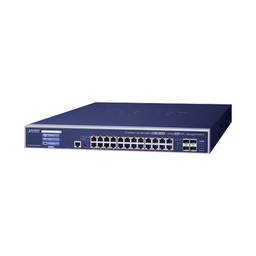[GS-5220-24UPL4XVR] Switch Administrable Capa 3, 24 Puertos Gigabit 802.3bt, Hasta 600 W, 4 Puertos 10 G SFP+, Con Pantalla Táctil para Configuración Básica | GS-5220-24UPL4XVR