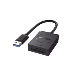 [20250] Lector de tarjetas USB-A 3.0 a MicroSD (TF) / SD | 5Gbps | Soporta hasta 2TB | Soporta Windows/Mac OS/Linux/Android | Lectura de Tarjetas Simultánea | No Requiere Controlador | Cable de 15cm. | 20250