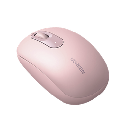[90686] Mouse Inalámbrico 2.4G 800/1200/1600/2400 DPI | Función de 3 botones | Alcance 10m | Silencioso |  Ergonómico | Anti-caída y Anti-interferencias | Batería Alcalina AA incluida  | Color Dusty Pink. | 90686
