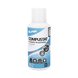 [COMPUSTAT] Limpiador de Pantallas y Cámaras, Protector Anti-Estático en Aerosol, con Protección Contra Rayos UV, Repelente de Polvo, 170 ml | COMPUSTAT