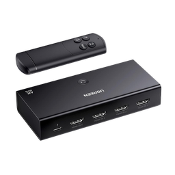 [15376] Conmutador HDMI Switch 4@60Hz | 3 Entradas a 1 Salida | 3D | HDR | Dolby Atmos | DTS5.1/7.1 | HDCP2.2 | PCM2.0 | HDMI2.0 | Reduce el Retraso y la perdida de fotogramas | Incluye Control Remoto. | 15376