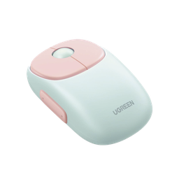 [MU102] Mouse Inalámbrico FUN | Recargable| 2.4G & Bluetooth | 4 Niveles de DPI | Silencioso | Ergonómico | 5 Botones | Compatible con Windows, macOS 10.5, Android iOS Linux y Chrome OS | Color Rosa. | MU102