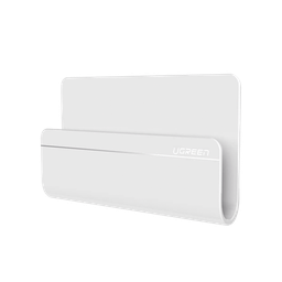 [30394] Soporte de Pared Adhesivo para Teléfono / Diseño de Montaje en Pared / Protección De Silicona Antideslizante / Anti Arañazos / Adhesivo 3M / Soporta Dispositivos 165*81*26.5 mm. / Caja De ABS / Color Blanco | 30394