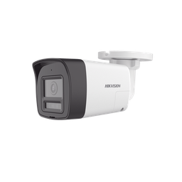 [DS-2CE16U0T-LXTS] [Audio Bidireccional + Sirena & Estrobo + Dual Light + ColorVu] Bala TURBOHD 4K (8 Megapixel) / Lente 2.8 mm / 30 mts IR EXIR + 20 mts Luz Blanca / Micrófono y Bocina Integrado / Exterior IP67 / Metal / dWDR | DS-2CE16U0T-LXTS