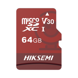 [HS-TF-E1/64G] Memoria microSD / Clase 10 de 64GB / Especializada Para Videovigilancia (Uso 24/7) / Compatibles con cámaras HIKVISION y Otras Marcas / 95 MB/s Lectura / 40 MB/s Escritura | HS-TF-E1/64G
