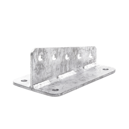 [SLM-ANG] Ancla Aleta de 5 Orificios con 4 Puntos de Fijación. Uso en Fijación de mástiles. Galvanizado por Inmersión en Caliente. | SLM-ANG