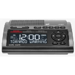 [WR400] Radio de Alerta Meteorológica WR400 / 7 Canales NOAA y Environment Canada / Almacena 10 Alertas / Sirena de 85 dB / Reloj Dual con Alarma / Carga USB / Certificado Public Alert | WR400