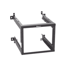 [AWMR9] Rack PanZone® de Montaje en Pared, de 19in, Profundidad Ajustable, Rieles Numerados y Roscados #12-24, 9 UR, Color Negro | AWMR9