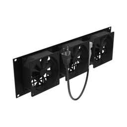 [LP-VENT-03X3U] Kit de 3 Ventilador 110 Vca (12 x 12 cm) con Clavija 5-15P. Para instalación en Postes Rack | LP-VENT-03X3U