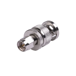 [RSA-3459] Adaptador en Línea de Conector SMA Macho a BNC Macho, Níquel/ Oro/ Teflón. | RSA-3459