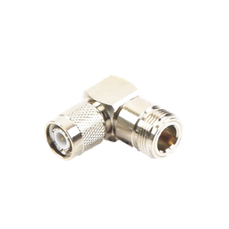 [RFT-1234-11] Adaptador en Ángulo Recto de Conector TNC Macho a N Hembra, Níquel/ Oro/ Teflón. | RFT-1234-11