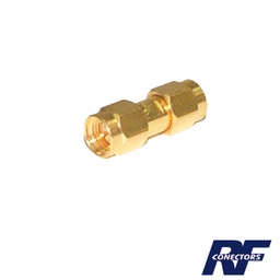 [RSA-3403-1] Adaptador Tipo Barril, de Conector SMA Macho a SMA Macho, Oro/ Oro/ Teflón.â€‹ | RSA-3403-1