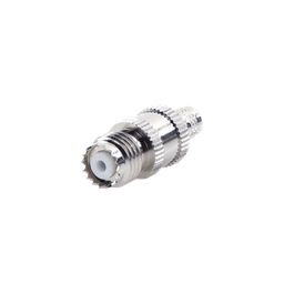 [RFU-601-1X] Conector Mini-UHF Hembra en Línea, de Anillo Plegable para Cable Coaxial RG-8/X, 9258, LMR-240, Níquel/ Plata/ Teflón. | RFU-601-1X