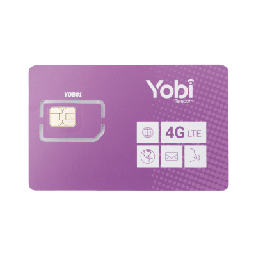 [SIM3GBYOBI] SIM Yobi para dispositivos móviles 3G/4G con recarga de 3.5GB cada mes durante 1 año de servicio (solo datos) | SIM3GBYOBI