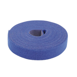 [PST-C05-001-BLU] Cinta de Contacto Autoadherente Color Azul / 1.6 cm x 25 metros / Espalda con Espalda (Gancho y Bucle) | PST-C05-001-BLU
