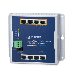 [WGS-804HP] Switch Industrial No Administrable, Múltiple Montaje (Pared, Riel DIN y Magnético), 8 Puertos Gigabit con 4 puertos PoE 802.3at, Hasta 120 W. | WGS-804HP