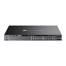 [SG6428XHP] Switch Omada L3 SDN Administrable / 24 puertos PoE af/at Gigabit y 4 puertos SFP+ / Presupuesto PoE 720W / Funciones RIP, VRRP, Servidor DHCP / Administración centralizada OMADA / Fuente Redundante | SG6428XHP