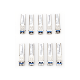 [MGB-TLX-10PCS] Paquete de 10 Piezas del Transceptor Industrial mini-Gbic SFP 1G LC TX:1310nm Para Fibra Mono Modo 20 Km | MGB-TLX-10PCS